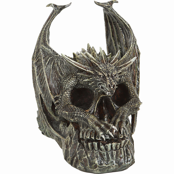 DRACO SKULL - Desk Top Sculpture Spiral USA
