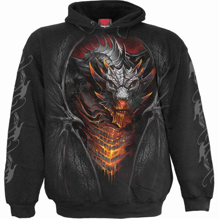 DRACONIS - Hoody Black Spiral USA