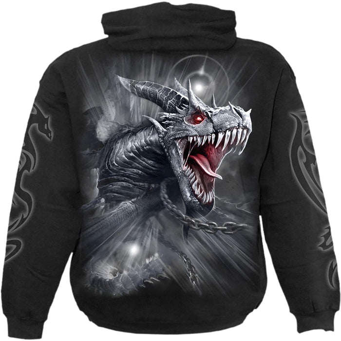 DRAGON'S CRY - Hoody Black Spiral USA