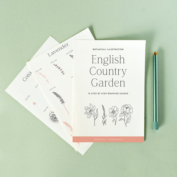 Drawing Guide: English Country Garden