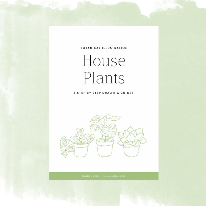 Drawing Guide: House Plants