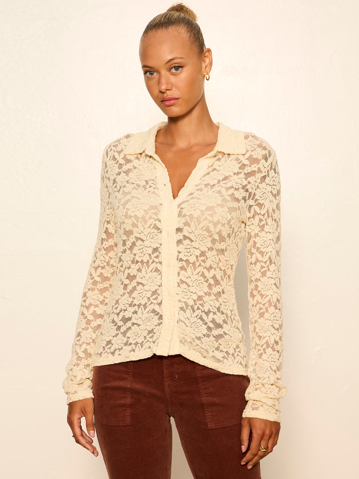 Dreamer Lace Shirt Bone