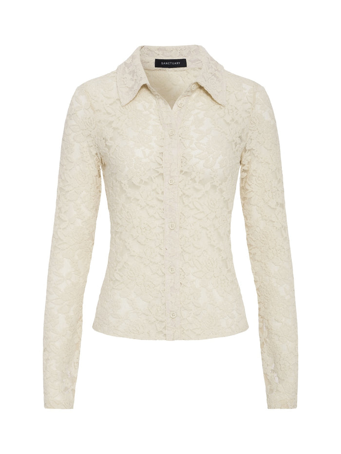 Dreamer Lace Shirt Bone
