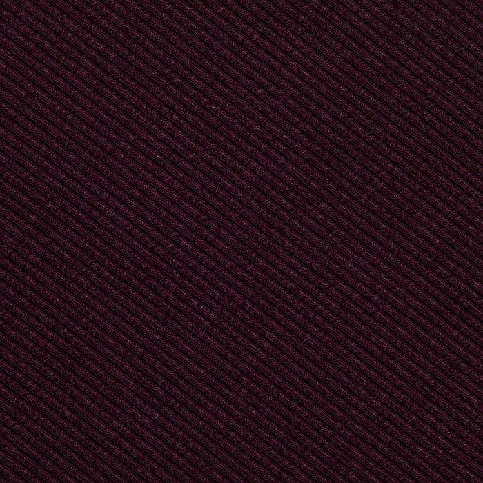 Close-up of the Elara Scoopneck Bodysuit in dark maroon stretch cotton modal fabric, featuring a diagonal ribbed texture with fine lines and a soft, woven look.