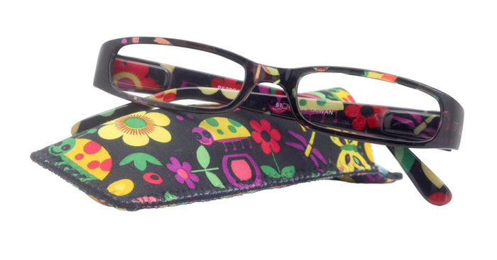 Elsa, Premium Reading Glasses for Women  (Black flower ) Optical Frame, NY Fifth Avenue NY Fifth Avenue