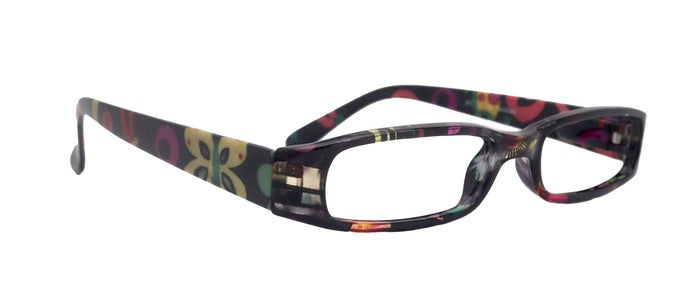 Elsa, Premium Reading Glasses for Women  (Black flower ) Optical Frame, NY Fifth Avenue NY Fifth Avenue