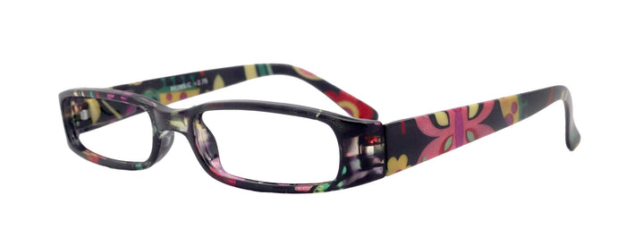 Elsa, Premium Reading Glasses for Women  (Black flower ) Optical Frame, NY Fifth Avenue NY Fifth Avenue