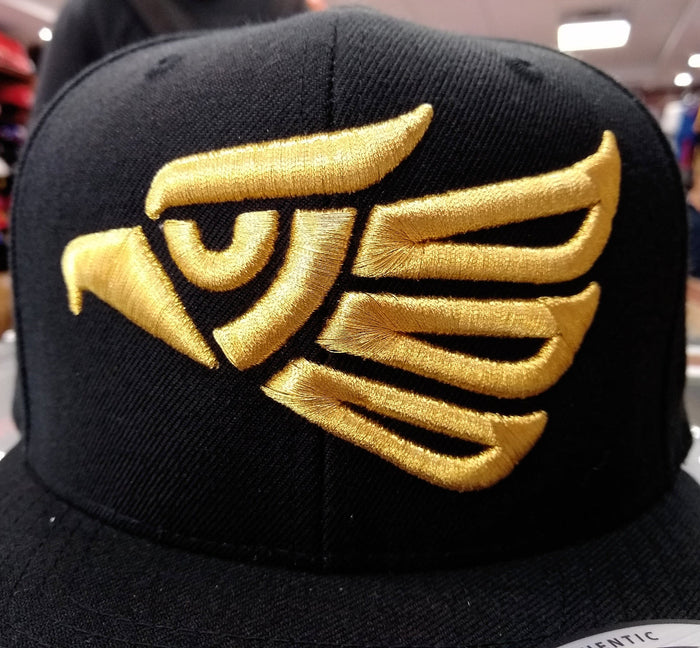 Embroidered Eagle and flag Mexico SLIM LOGO SnapBack hat Peligro Sports