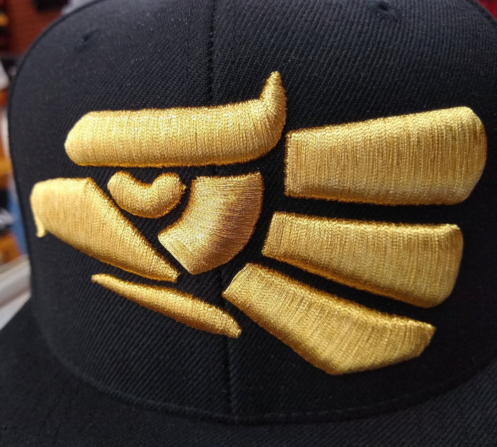 Embroidered Eagle and flag Mexico WIDE logo SnapBack hat Peligro Sports