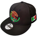 Embroidered Shield and flag SnapBack Mexico Black Hat Peligro Sports