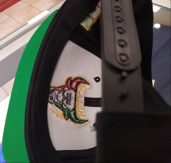 Embroidered SnapBack Mexican Bull Logo Hat Peligro Sports