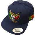 Embroidered SnapBack Mexican Bull logo Navy Hat Peligro Sports