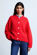Emma Wool Cardigan (Red)