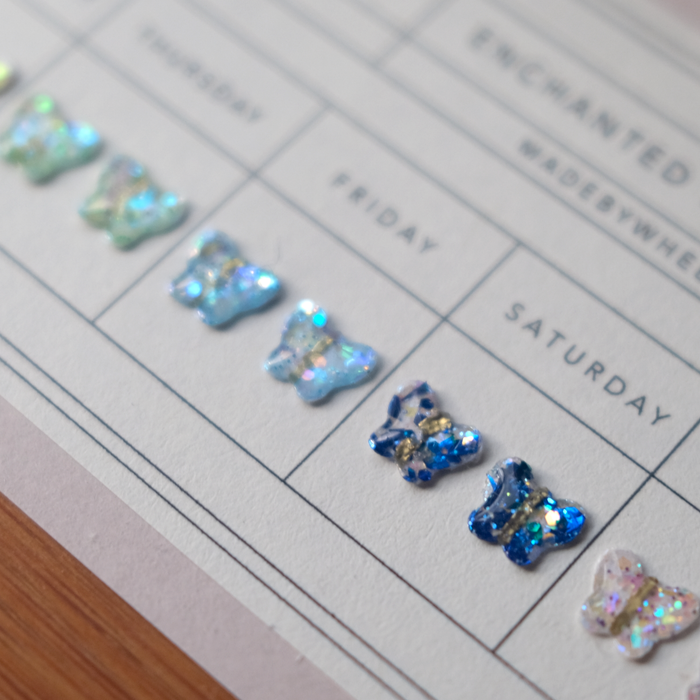 Enchanted Butterfly Stick-On Earring Set