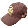 Escudo Republica Dominicana - Dominican Shield Brown / Metallic Gold Color Dad Hat Peligro Sports
