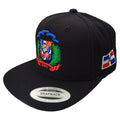 Escudo Republica Dominicana - Dominican Snapback Black - Full Color Hat Peligro Sports