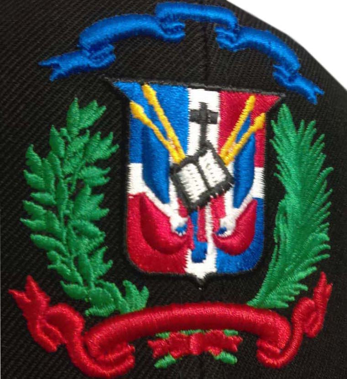 Escudo Republica Dominicana - Dominican Snapback Black - Full Color Hat Peligro Sports
