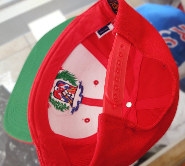 Escudo Republica Dominicana - Dominican Snapback Red - Full Color Hat Peligro Sports