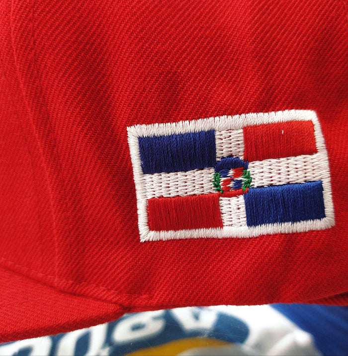 Escudo Republica Dominicana - Dominican Snapback Red - Full Color Hat Peligro Sports