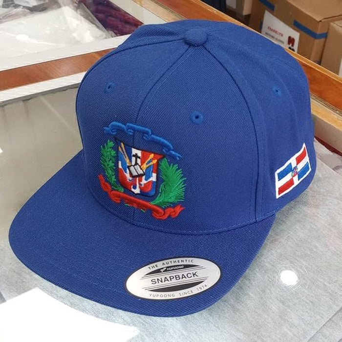 Escudo Republica Dominicana - Dominican Snapback Royal - Full Color Hat Peligro Sports