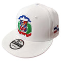 Escudo Republica Dominicana - Dominican Snapback White - Full Color Hat Peligro Sports