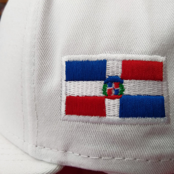 Escudo Republica Dominicana - Dominican Snapback White - Full Color Hat Peligro Sports