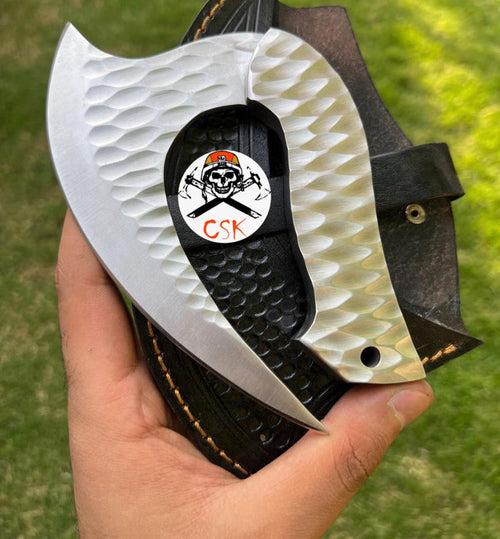 "Exquisite Handforged D2 Steel Ulu Knife cskforged