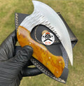 Exquisite Handforged D2 Steel Ulu Knife cskforged