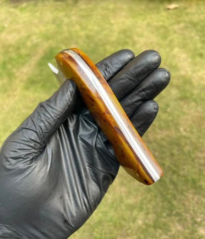 Exquisite Handforged D2 Steel Ulu Knife cskforged