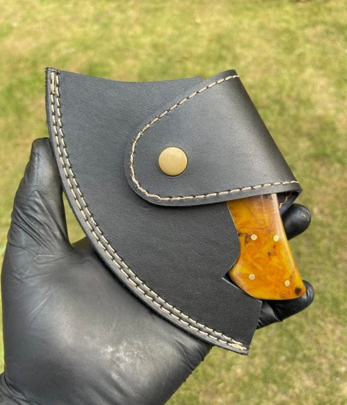 Exquisite Handforged D2 Steel Ulu Knife cskforged