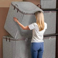 Extra Large 47.55 Gallon Plaid Thickened Storage Box DailySale