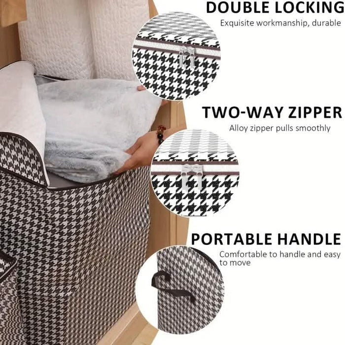 Extra Large 47.55 Gallon Plaid Thickened Storage Box DailySale