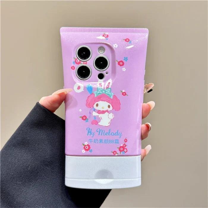 Fashion 3D Cute Hello Kitty Pattern Silicone Candy Solid Color Phone Case PhoneShells