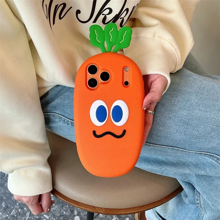 Fashion Cute 3D Carrot Phone Case For iPhone PhoneShells