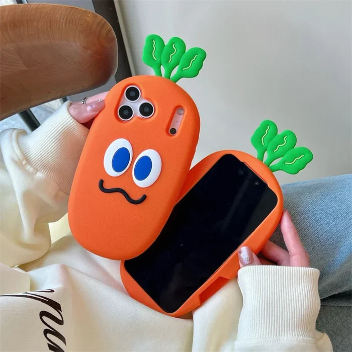 Fashion Cute 3D Carrot Phone Case For iPhone PhoneShells