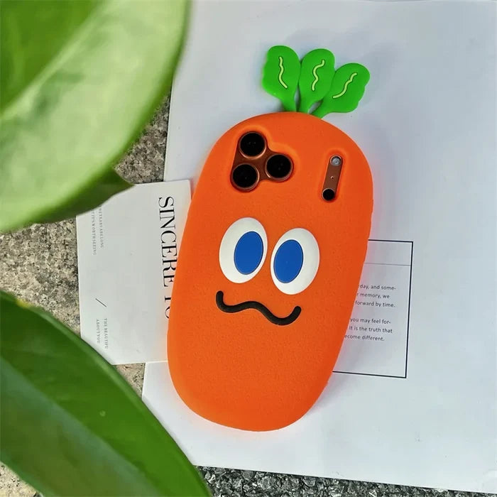 Fashion Cute 3D Carrot Phone Case For iPhone PhoneShells