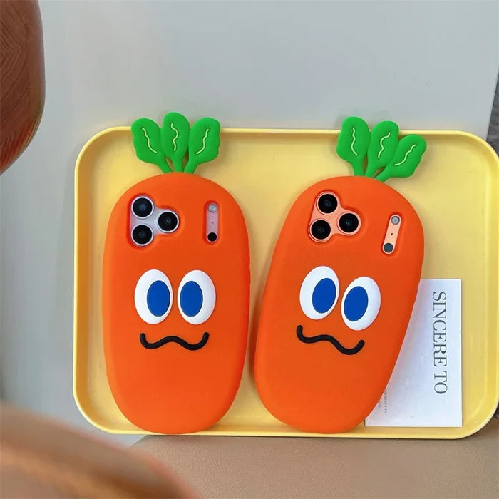 Fashion Cute 3D Carrot Phone Case For iPhone PhoneShells
