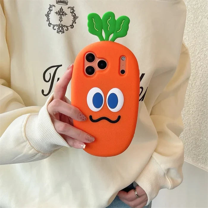 Fashion Cute 3D Carrot Phone Case For iPhone PhoneShells