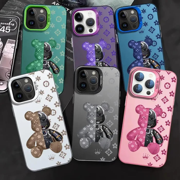 Fashion Cute R-Robert Bear Phone Case For iPhone PhoneShells
