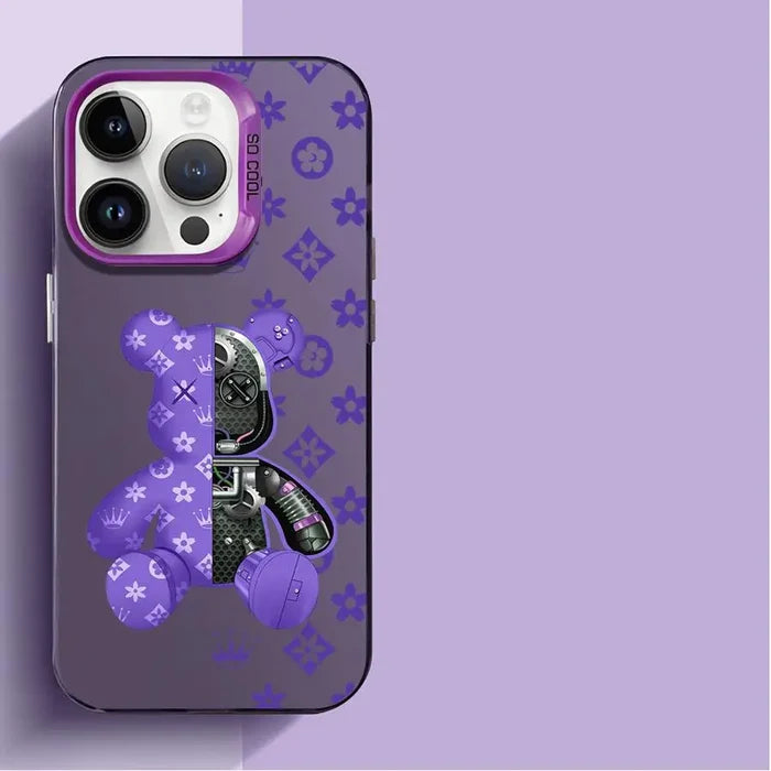 Fashion Cute R-Robert Bear Phone Case For iPhone PhoneShells