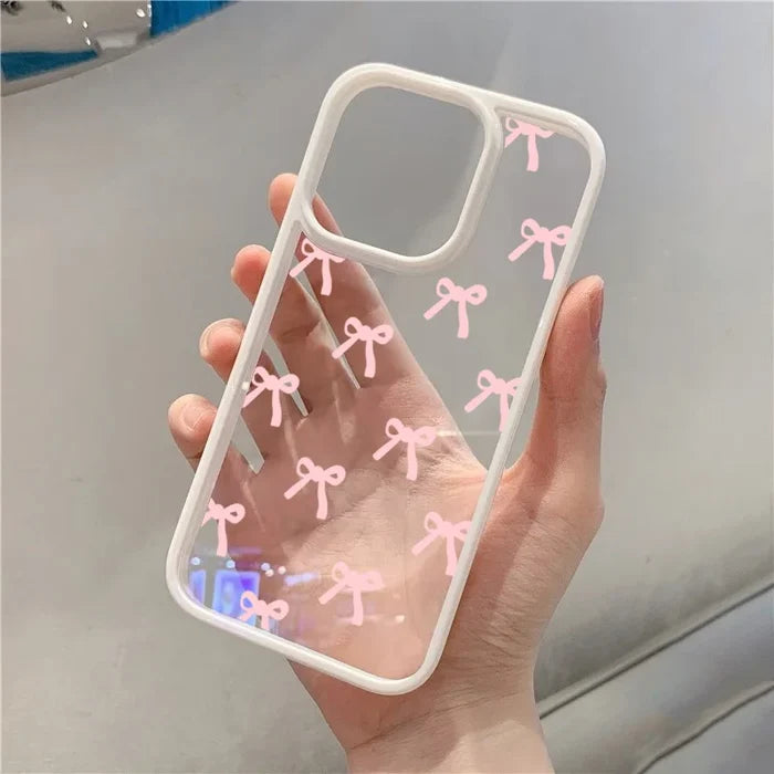 Fashionable Red Pink Bow Phone Case PhoneShells