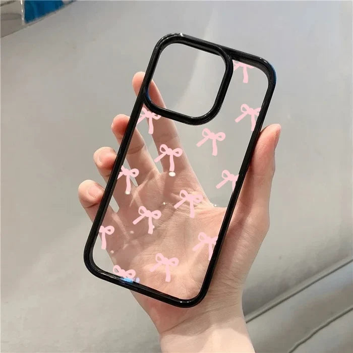 Fashionable Red Pink Bow Phone Case PhoneShells