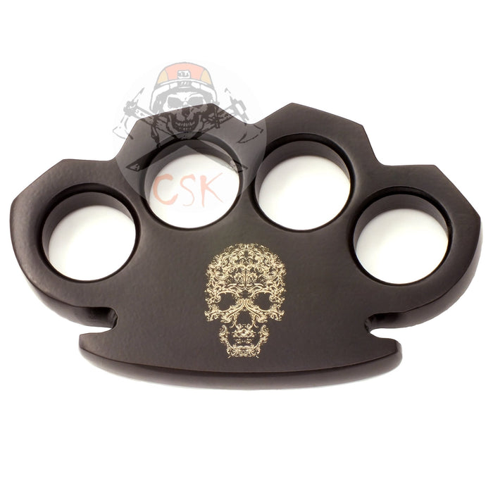 Filigree Skull Steampunk Solid Steel Brass Knuckle cskforged