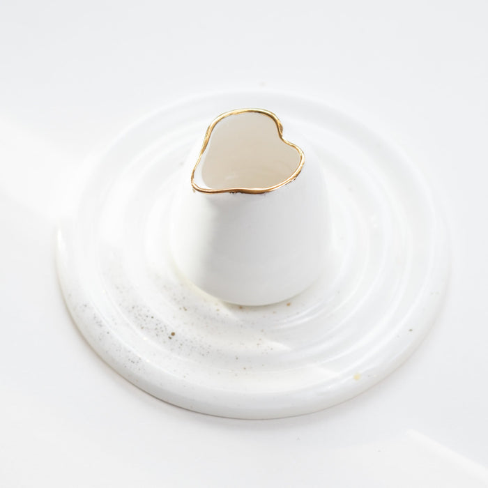 Fine Bone China Artist's Water Jug on top of the Artist's Palette by Wendy Tournay