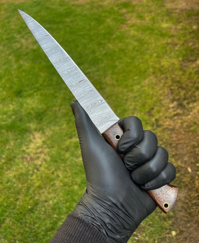 Fixed Blade Damascus steel fillet knife cskforged