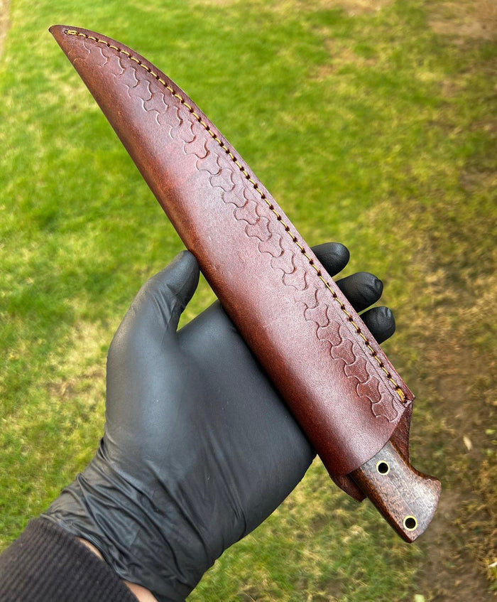 Fixed Blade Damascus steel fillet knife cskforged