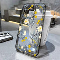 Flower Bumper Transparent Shockproof Phone Case PhoneShells