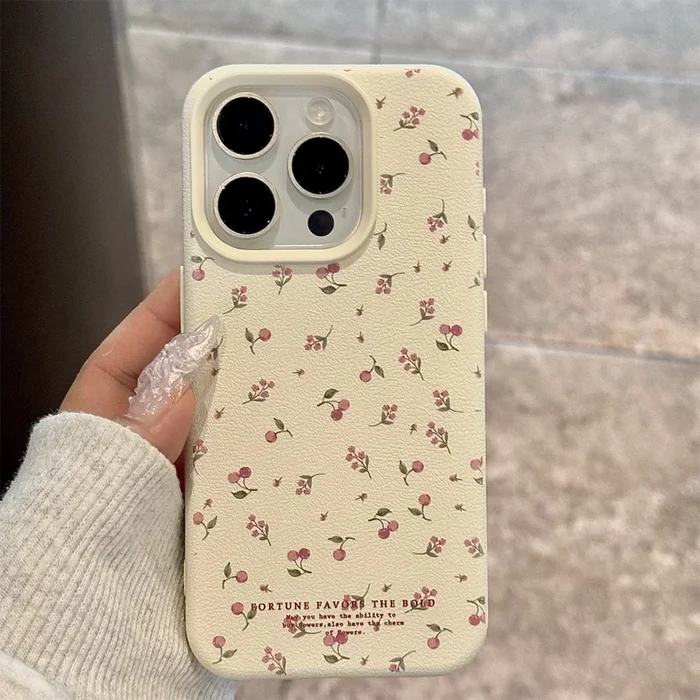 Flower Leather Phone Case For iPhone PhoneShells
