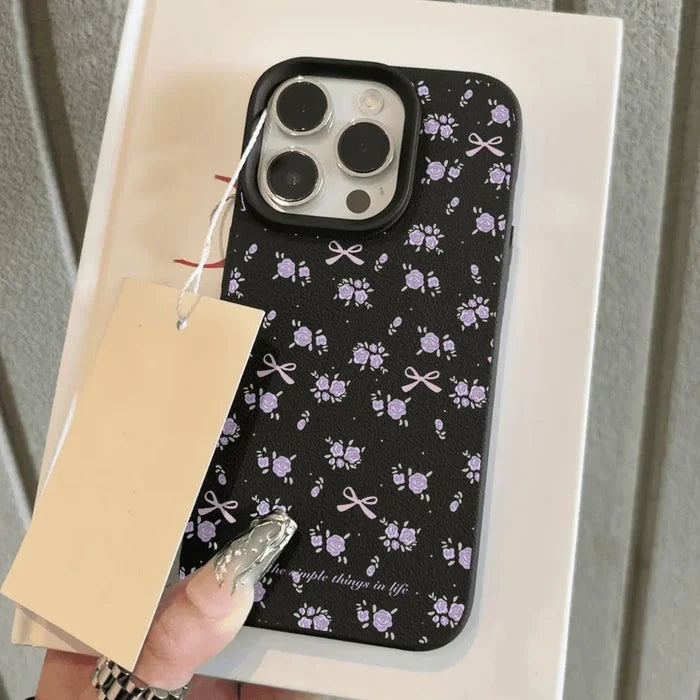 Flower Leather Phone Case For iPhone PhoneShells