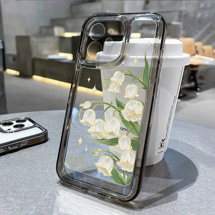 Flower Shockproof Transparent Phone Case PhoneShells